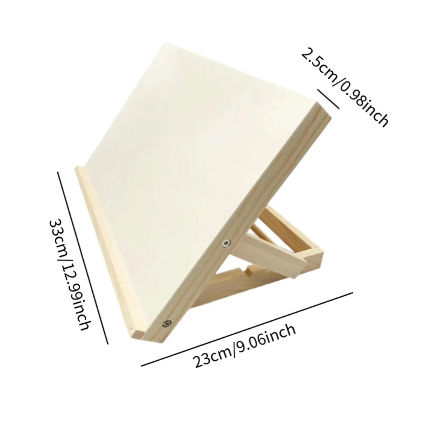 Foldable Lightweight Wooden Tabletop Easel – Adjustable Drawing Stand for Painters, Art Students & Artists