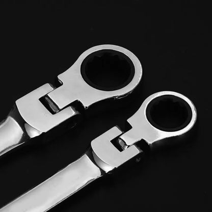 Automatic Fast Dual-Use Ratchet Wrench - Labor-Saving Universal 72-Tooth, Movable Head Open-Ended Plumber Tool