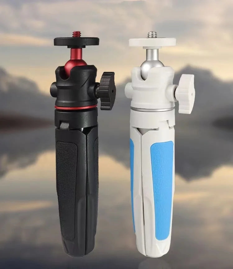 Mini Desktop Selfie Stick Tripod - Handheld Camera Stand, Portable Retractable Vlog & Phone Mount
