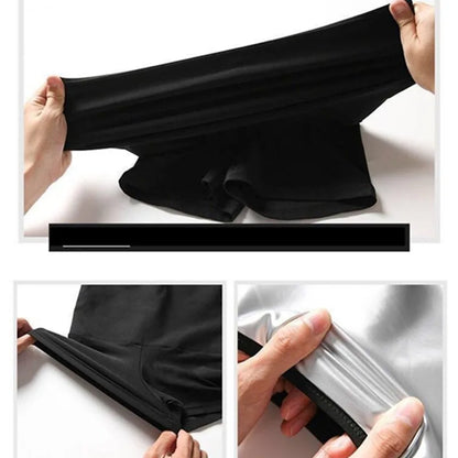 Women’s Sauna Sweat Pants – Thermal Fat Burning Leggings Waist Slimming Body Shaper Fitness Stretch Control Shorts