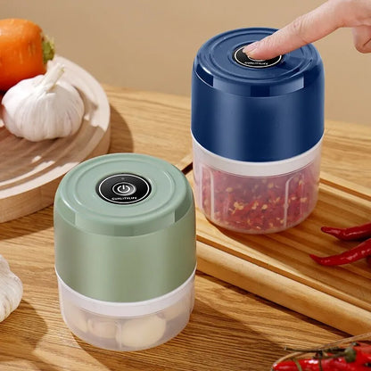 Electric Food Chopper: Mini Garlic Press and Meat Grinder - USB Powered Vegetable Chopper Masher Machine, Kitchen Gadgets