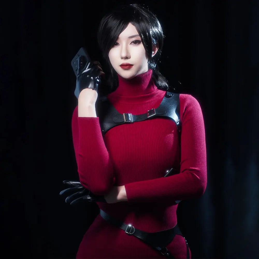 Resident Evil 4 Ada Wong Cosplay Costume - Horror Game Movie Outfit for Halloween, Comic Con & Stage Events