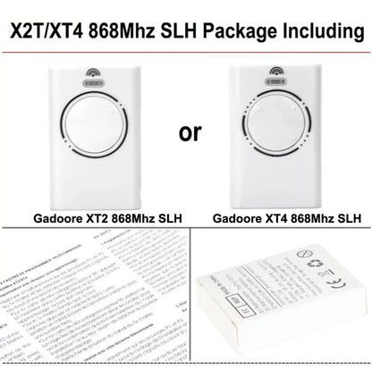 XT2 XT4 868 SLH LR Garage Door Remote – Compatible with 868MHz Frequency for XT2, XT4 Models