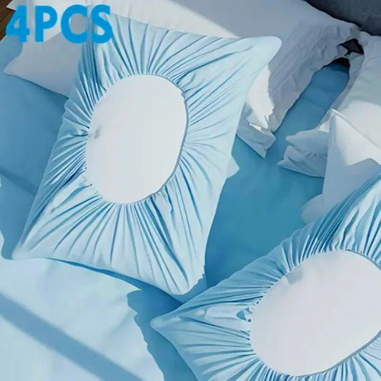 4PCS Disposable Pillowcase Set - Breathable Dirt-Proof Universal Pillow Covers for Hotel, Salon & Travel Use