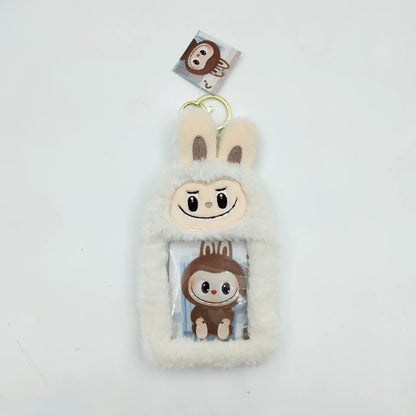 Cartoon Plush Card Wallet — Cute Small Purse for Bank Cards & Storage Bag