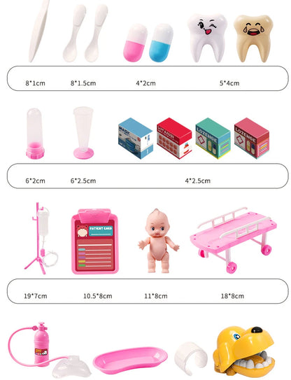 Children's Doctor Play Set - Simulation Nurse Toy Accessories for Boys & Girls, Home Play Gift