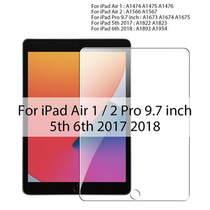 Tempered Glass Screen Protector for iPad — Compatible with iPad Pro, Air, Mini (6th–13th Gen, 11–12.9")