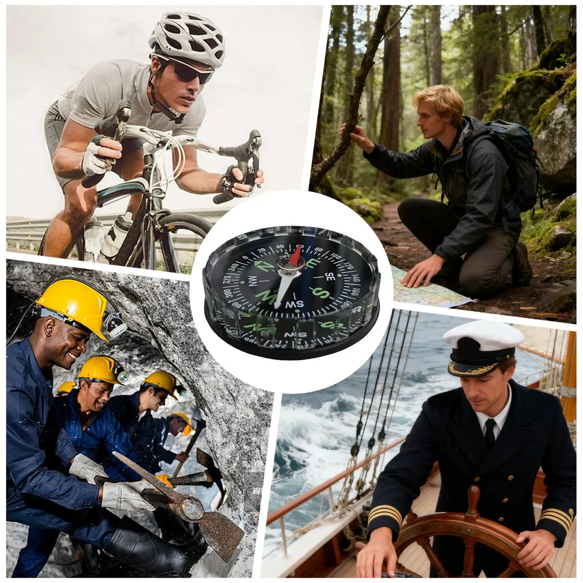 Waterproof Sighting Compass - Multifunctional Navigation Compass for Camping, Hiking, Boating & Outdoor Survival