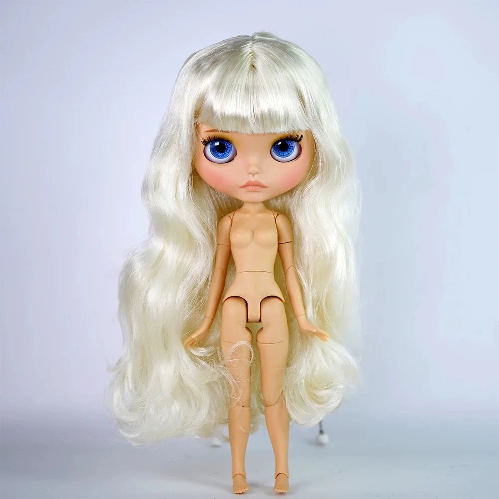 ICY DBS Blythe Doll – 30CM Tan Skin Matte & Glossy Face, Pouting Lips, 19-Joint BJD DIY Costume Doll Gift