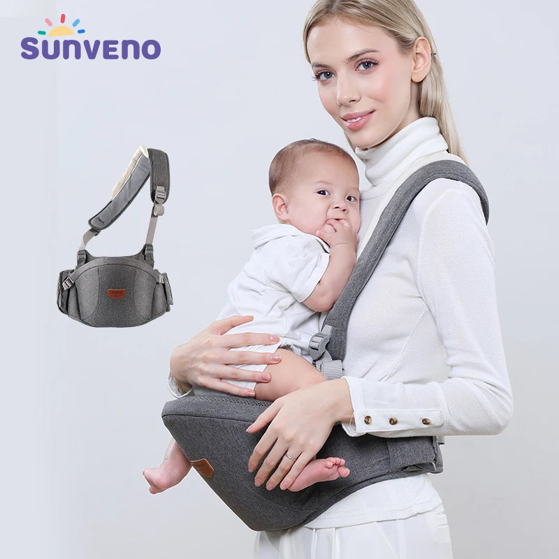 Sunveno One-Shoulder Baby Carrier - Adjustable Detachable Infant Sling for Comfortable Everyday Carry