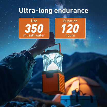 LED Saltwater Camping Lantern - 350-Lumen Emergency Light for Power Outages, Hurricanes & Outdoor Use