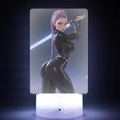 K-Pop Demon Hunters LED Night Light – Zoe, Mira, Rumi, Saja 16-Color Remote Control