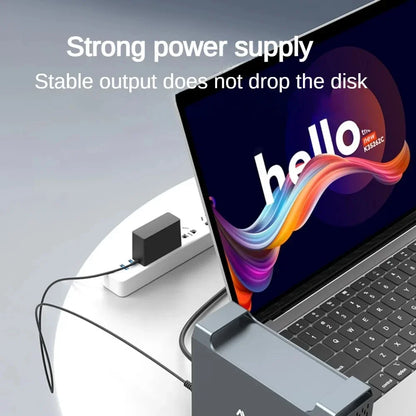 MAIWO 3.5 Inch Dual Bay External Hard Drive Enclosure – SATA Disk Array with 4 RAID Functions for 3.5 Inch HDD