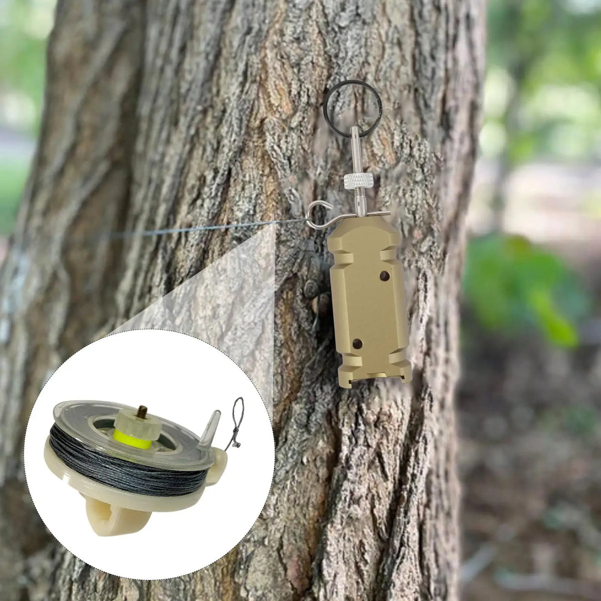 Outdoor Camping Perimeter Alarm Trip Wire - Weatherproof Trip Line Early Warning Security System for Campgrounds
