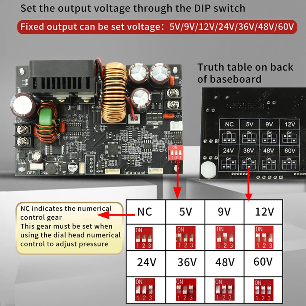 DC 6-70V XY6020L Buck Converter Module – Digital Step-Down Power Supply with Constant Voltage & Current Control