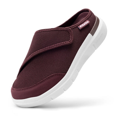 FitVille Women’s Orthopedic Wide Fleece-Lined Slippers, Arch Support Recovery Clogs Comfortable Slip-On Footwear for Daily Wear