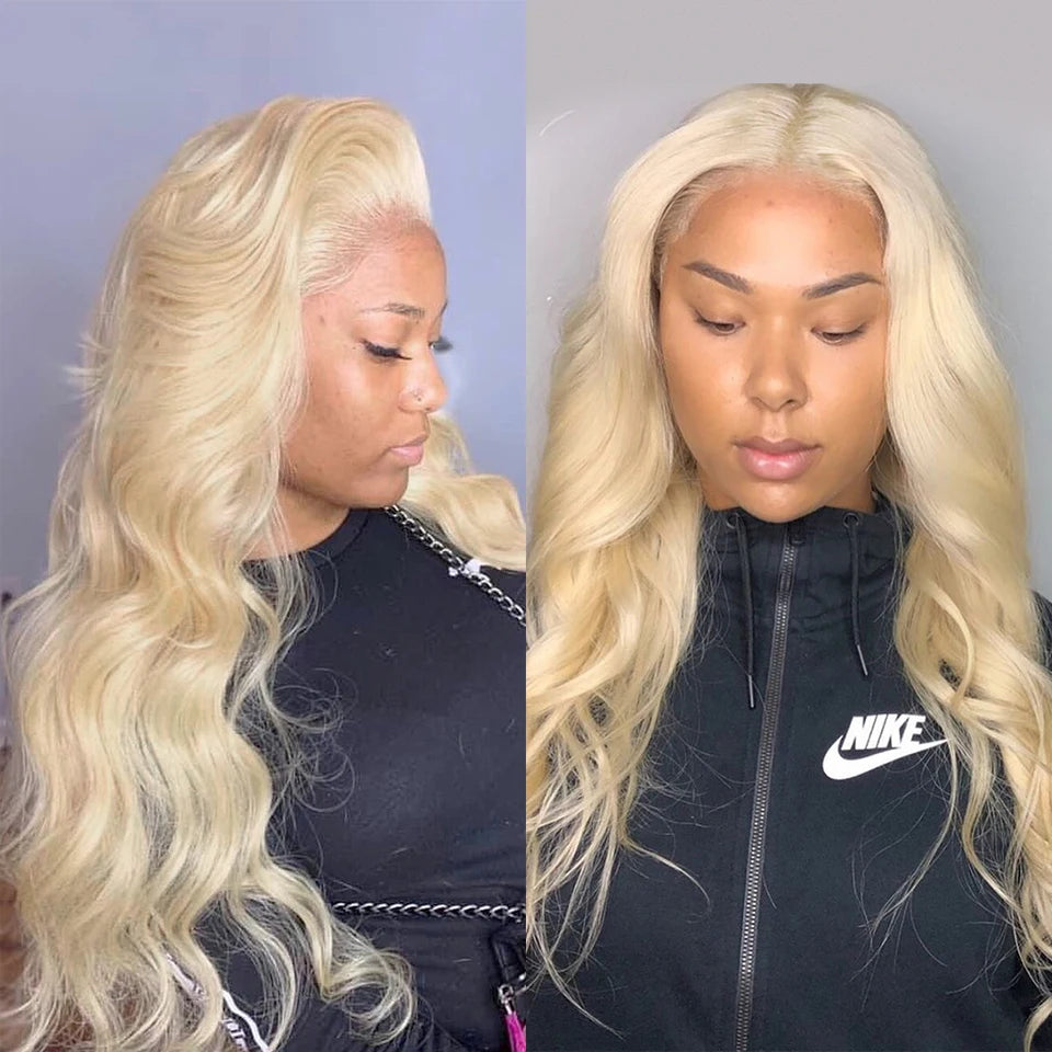 613 Honey Blonde 13x6 HD Lace Front Wig – Body Wave Transparent Human Hair Wig for Black Women