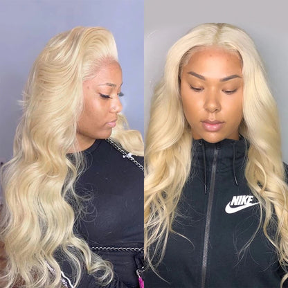 613 Honey Blonde 13x6 HD Lace Front Wig – Body Wave Transparent Human Hair Wig for Black Women