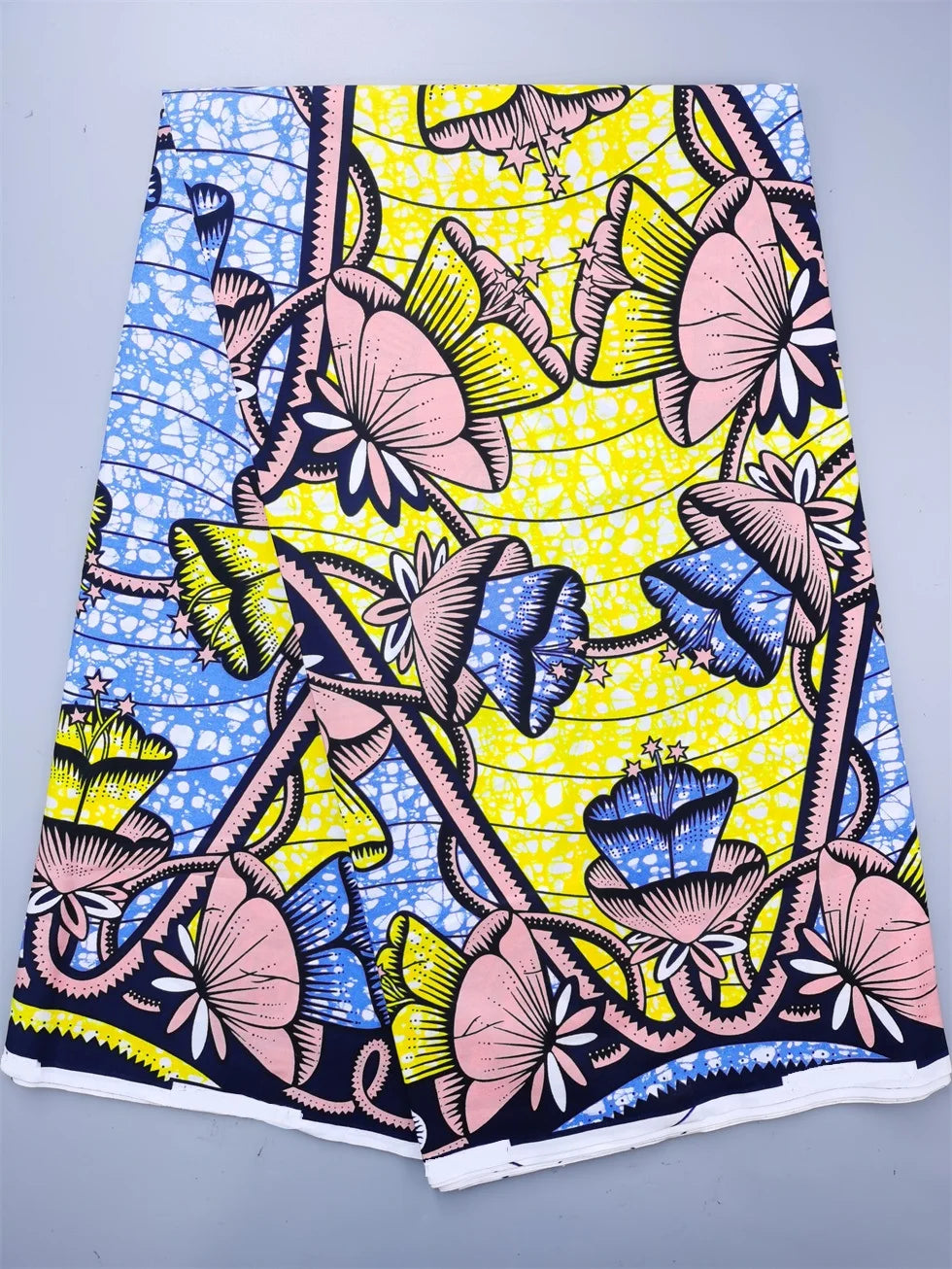 New Nigerian African Wax Fabric - 100% Cotton Real Wax Ankara Print High Quality Original Pagne Material