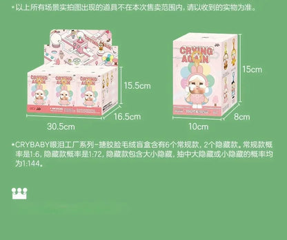 New Genuine Crybaby Crying Again Series Blind Box – Vinyl Face Doll Pendant Keychain Mystery Toy Gift