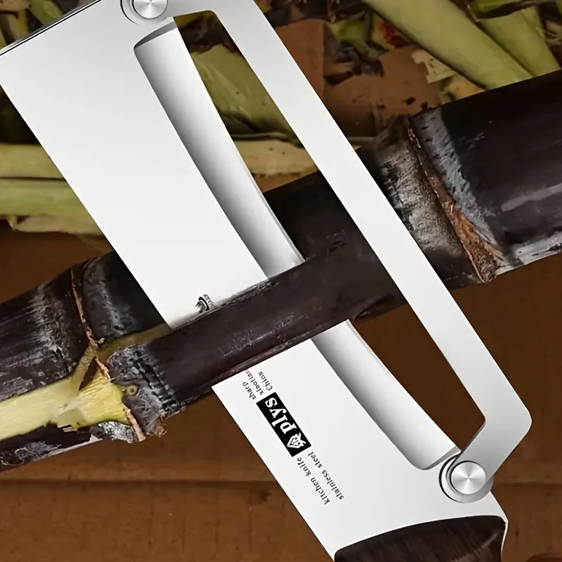 Stainless Steel Fruit & Vegetable Peeler with Wooden Handle – Durable and Smooth Slicing