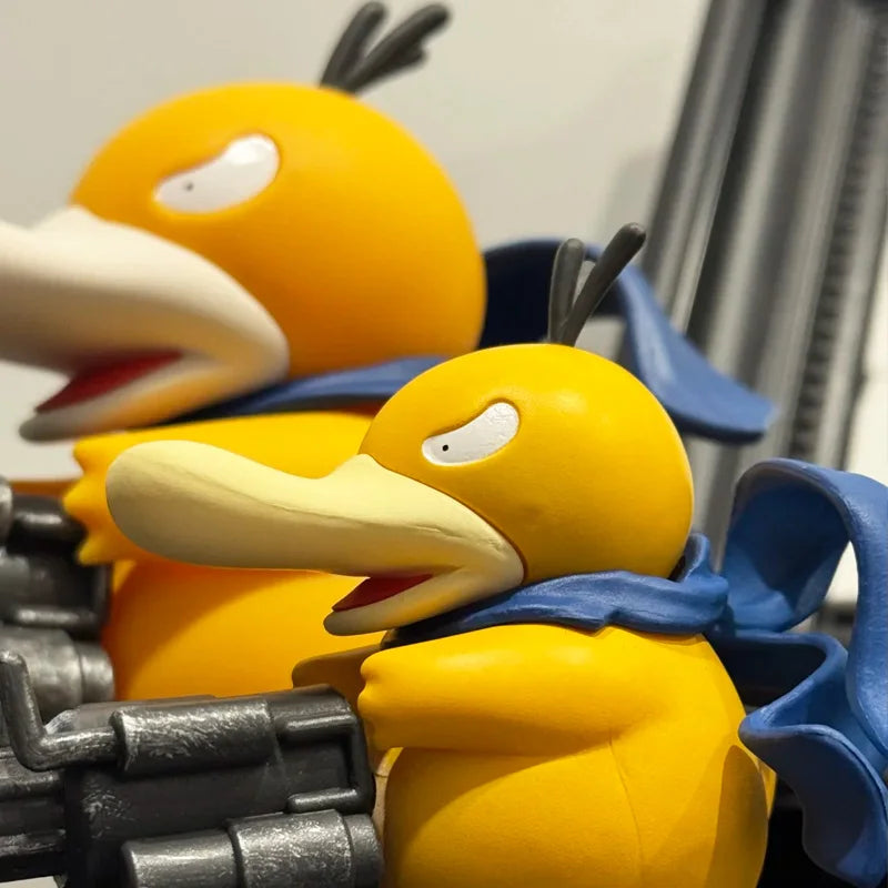 Pokemon Psyduck Action Figure — 9/15cm Gatling Gun Model for Desktop Decor & Gifts