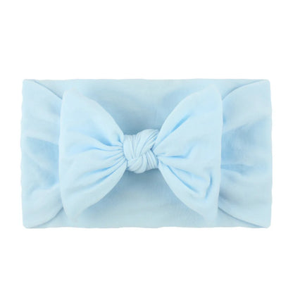 Baby Girls Rabbit Ear Bow Headband – Soft Knot Hairband for Newborns, Infants & Toddlers Photo Props