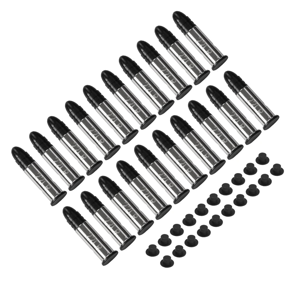 22LR Dummy Rounds — Practice Training Bullets, 6 or 12PCS for Safe Shooting Practice
