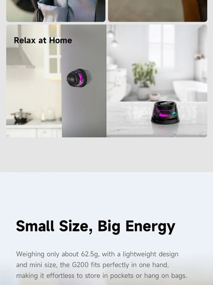 Edifier HECATE G200 Portable Bluetooth Speaker – RGB Lighting, BT5.3 Mini Sound Box with 7-Hour Playback & Phone Holder