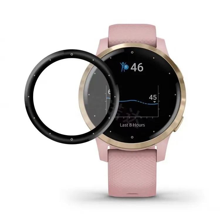 3D Curved Screen Protector Film – Clear TPU Full Cover for Garmin Venu 2 Plus, Venu 2S, Vivoactive 4/4S