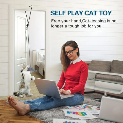 Door Hanging Cat Toy - Interactive Stress Relief Hanging Toy for Kittens & Cats