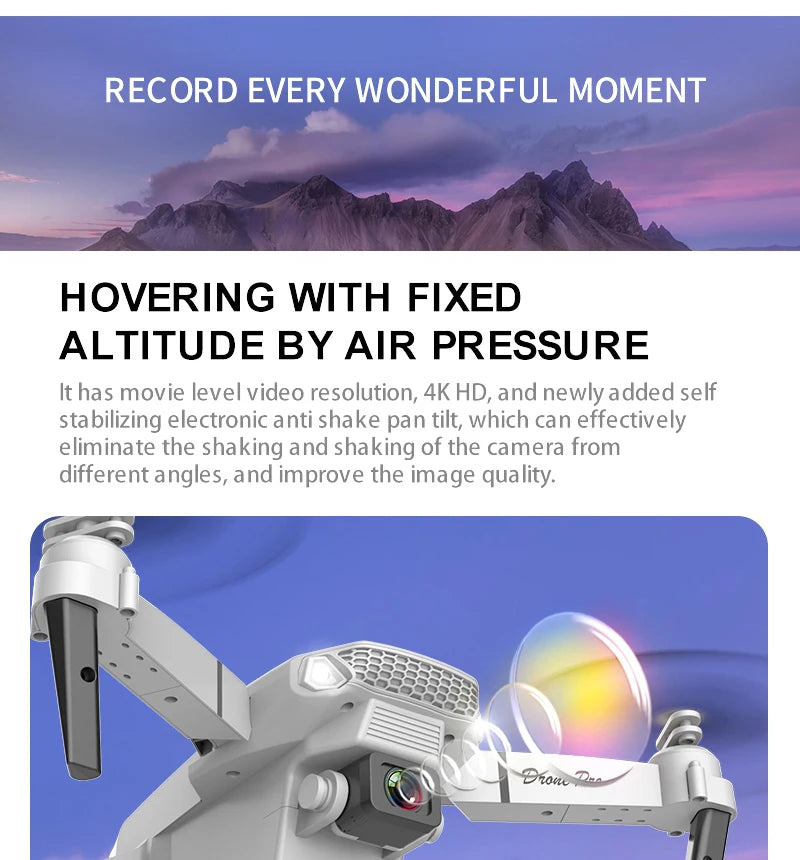 KBDFA 2023 E88 Pro WIFI FPV Drone – 4K/1080P HD Camera, Height Hold, Foldable Quadcopter Helicopter for Kids & Gifts        4o mini