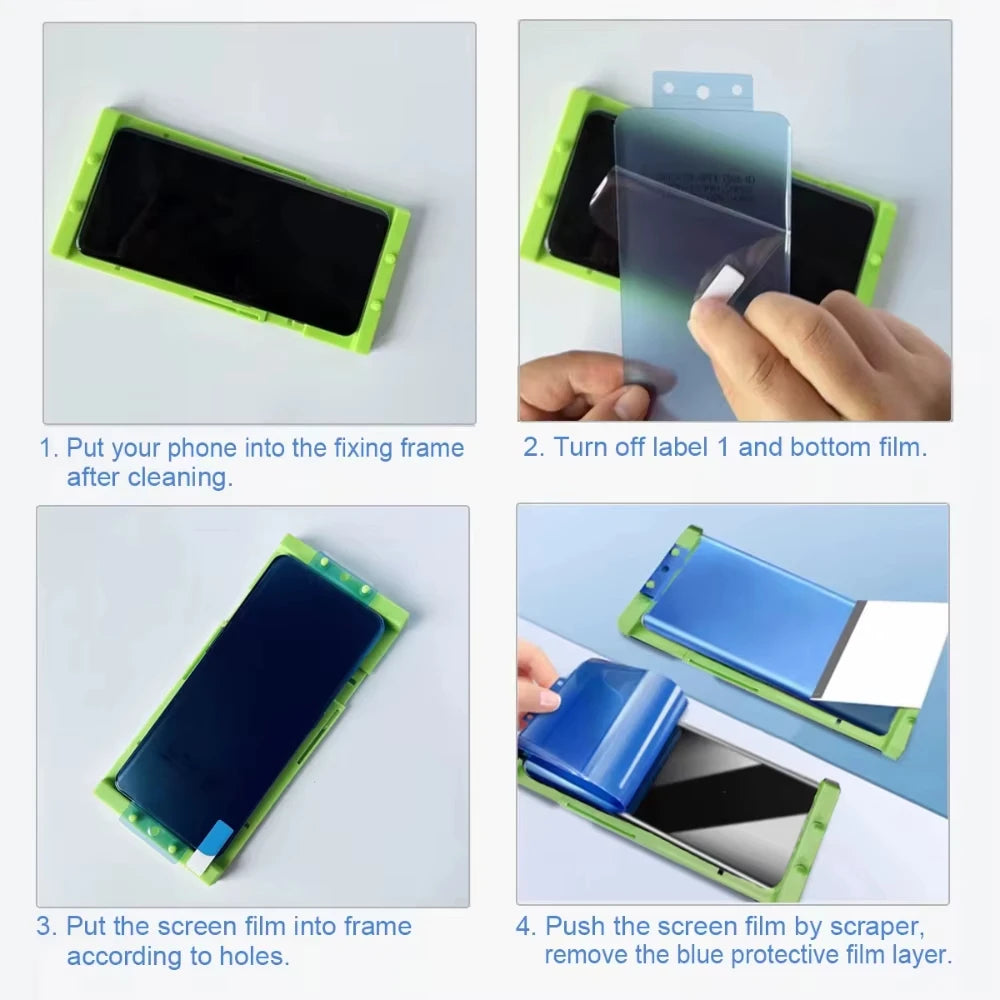 NNBILI 3PCS Ceramic Hydrogel Screen Protector - Samsung Galaxy S26/S25/S24/S23/S22/S21/S20/S10/S9 with Install Kit
