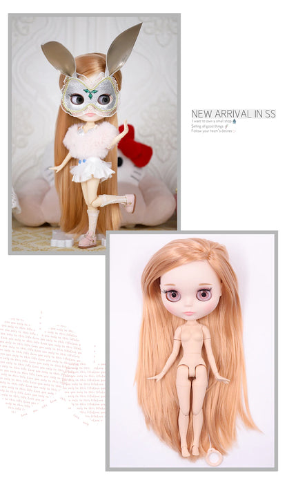 ICY DBS Blythe Doll 1/6 BJD Jointed Body — 30cm White Skin Anime Doll with Shiny & Matte Face, Special Price Gift Toy