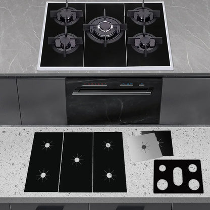 Gas Stove Protector Mats – 1/4/6/8PCS Cooker Liner for Kitchen Stovetop Cleaning