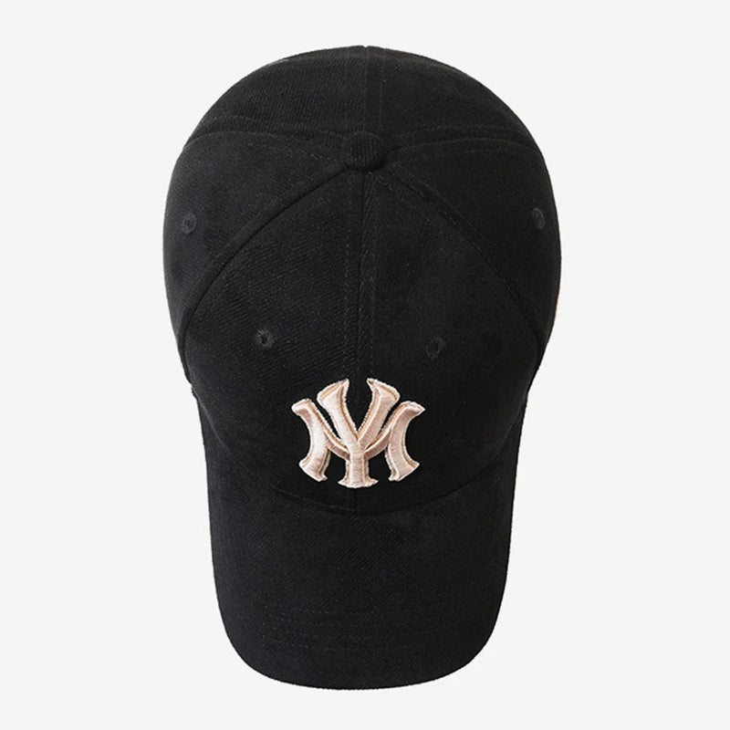 Embroidered Letter Baseball Cap - Adjustable Unisex Casual Duck Bill Sun Hat for Men & Women