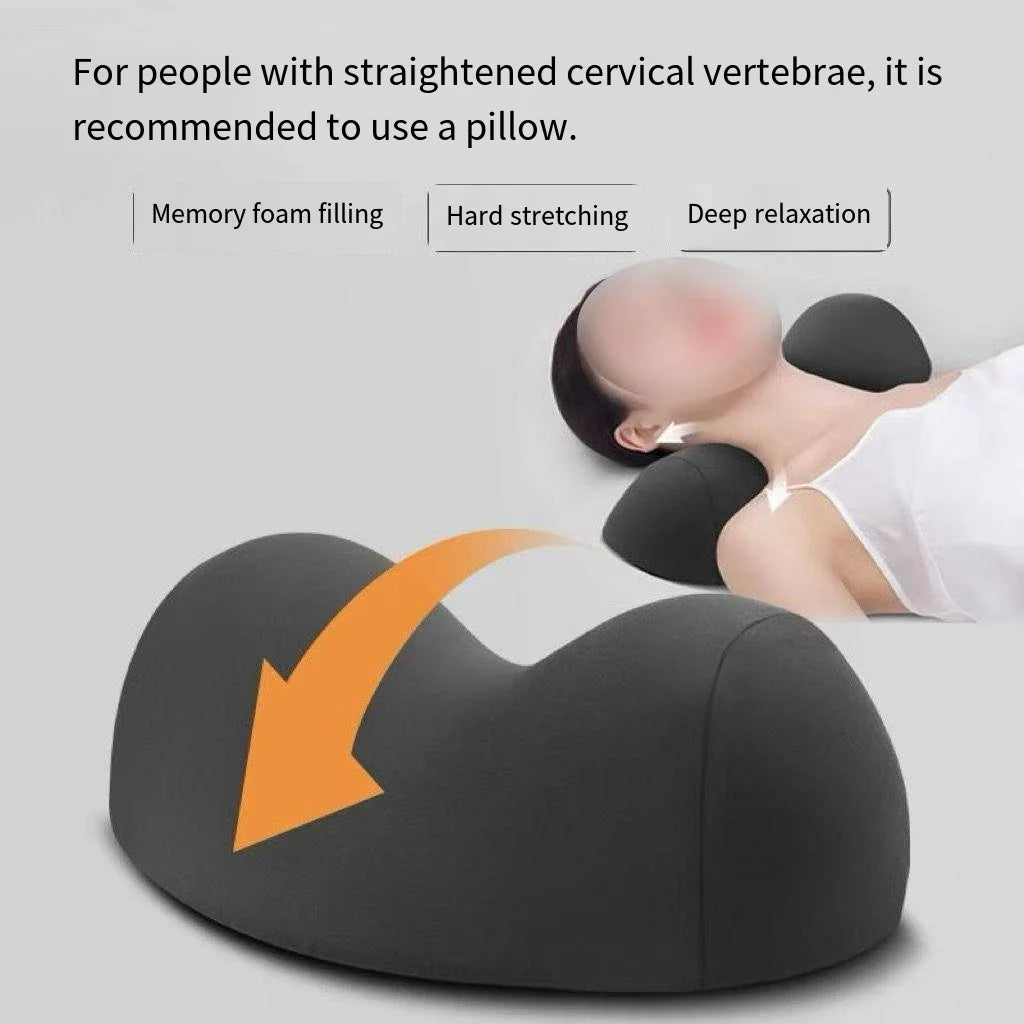 Memory Foam Cervical Neck Pillow – Ergonomic Support Pillow for Spine Protection, Soft Comfortable Sleep Cushion with Removable Cover for Home & Travel