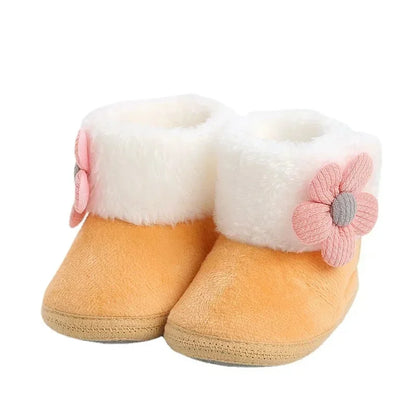 Newborn Baby Shoes — Soft Pompom Snow Boots for Girls & Boys, Warm Winter Toddler Booties