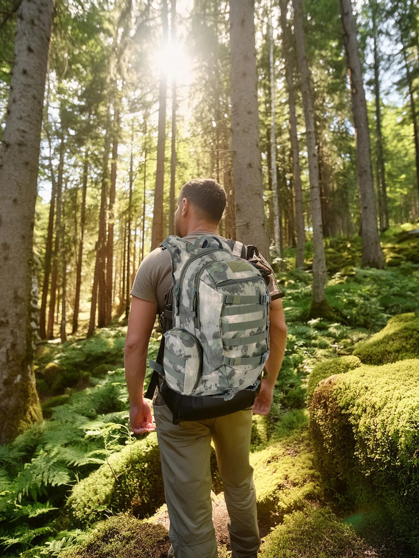 45L Waterproof Tactical Backpack – Outdoor Fishing, Hunting, Hiking & Camping Rucksack