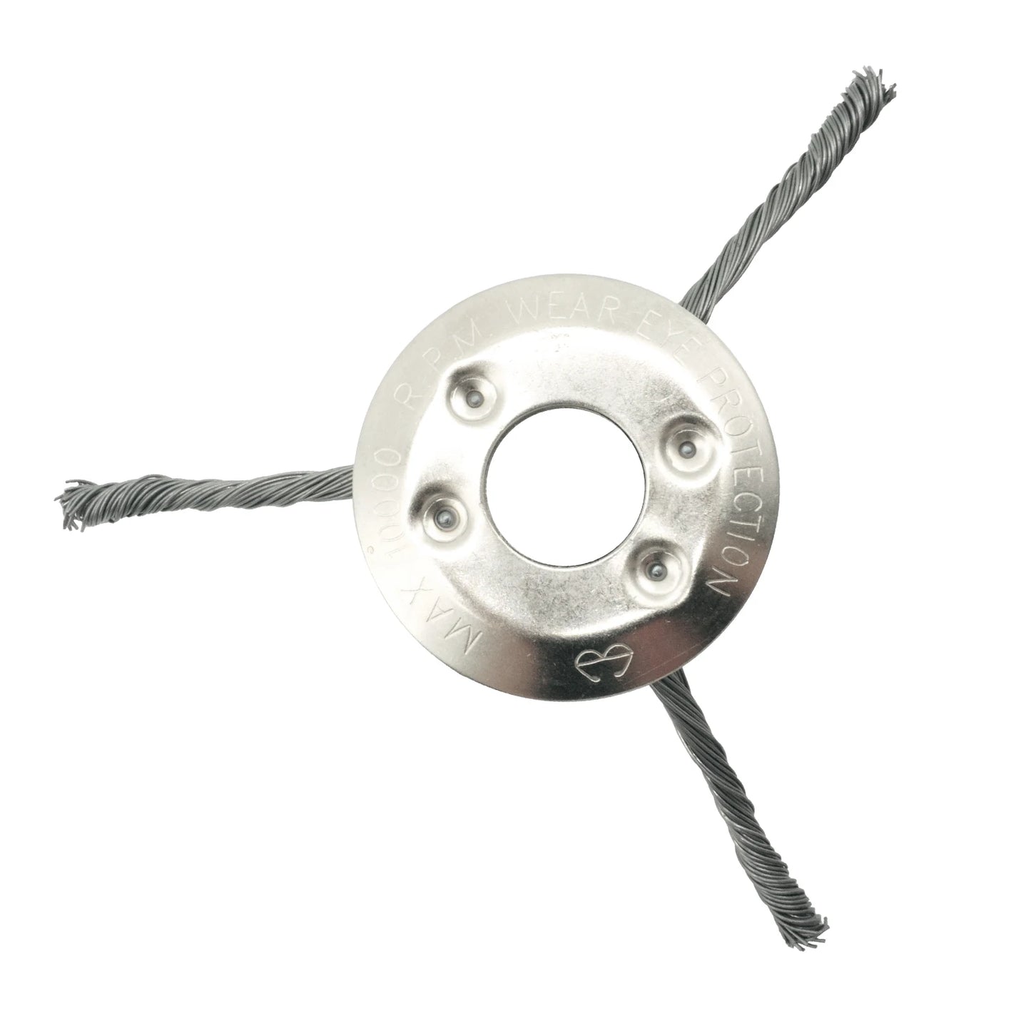 LUSQI Steel Wire Wheel Grass Trimmer Head – 6/8/9 Inch Universal Brush Cutter Attachment for Weed, Moss & Rust Removal for Straight Shaft Trimmers
