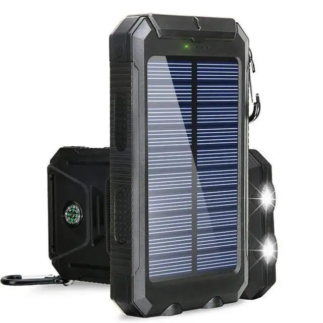 80000mAh Solar Power Bank – Portable External Battery Charger with LED Light for Smartphones
