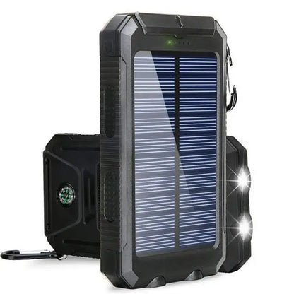 80000mAh Solar Power Bank – Portable External Battery Charger with LED Light for Smartphones