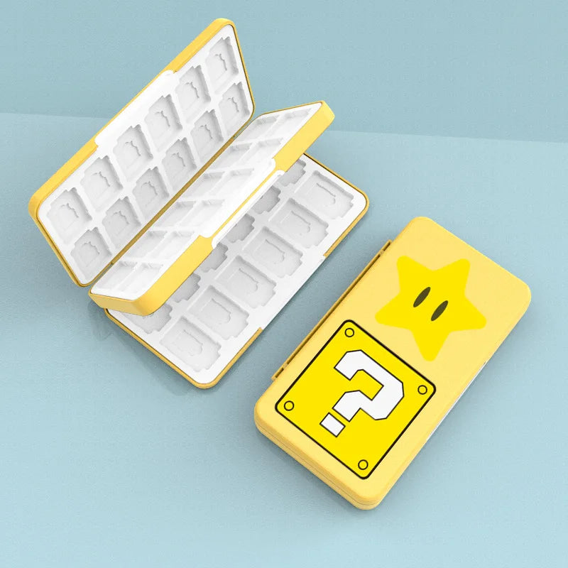 48-in-1 Nintendo Switch OLED Lite Accessories Set – Pink Game Card Case & SD Card Storage Box