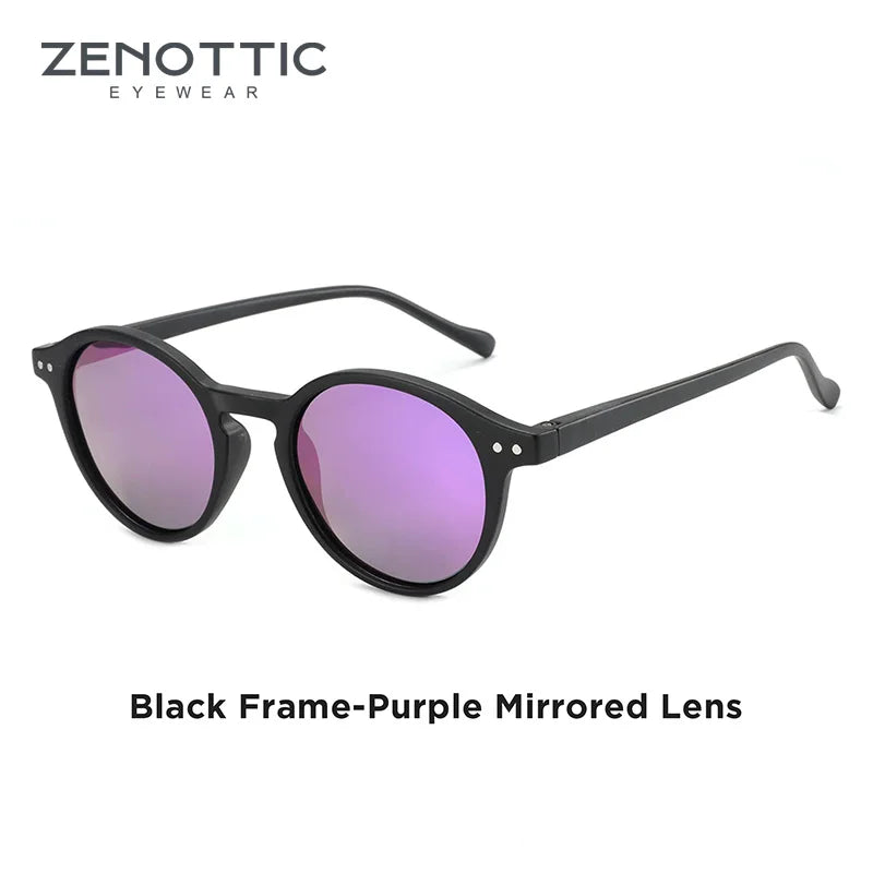 ZENOTTIC Retro Small Round Polarized Sunglasses – Vintage UV400 Shades for Men & Women