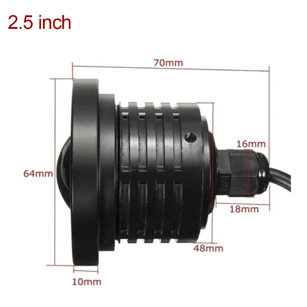 2.5 Inch Angel Eyes Halo Ring - 12V LED Fog Light Headlight Bulb & COB DRL for Car Modification