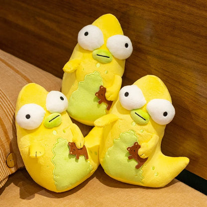 19cm Solar Opposites Yellow Monster Plush – Cute Big-Eyed Anime Stuffed Doll, Soft Cuddly Plushie Birthday Gift