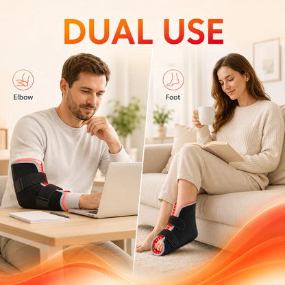 120LED Red Light Therapy Belt - 660nm Red Light & 850nm NIR Phototherapy Wrap for Ankle & Joint Care
