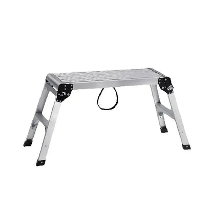 SucceBuy Folding Work Platform & Aluminum Drywall Stool – Heavy Duty Ladder with 330lb Load Capacity & Non-Slip Feet