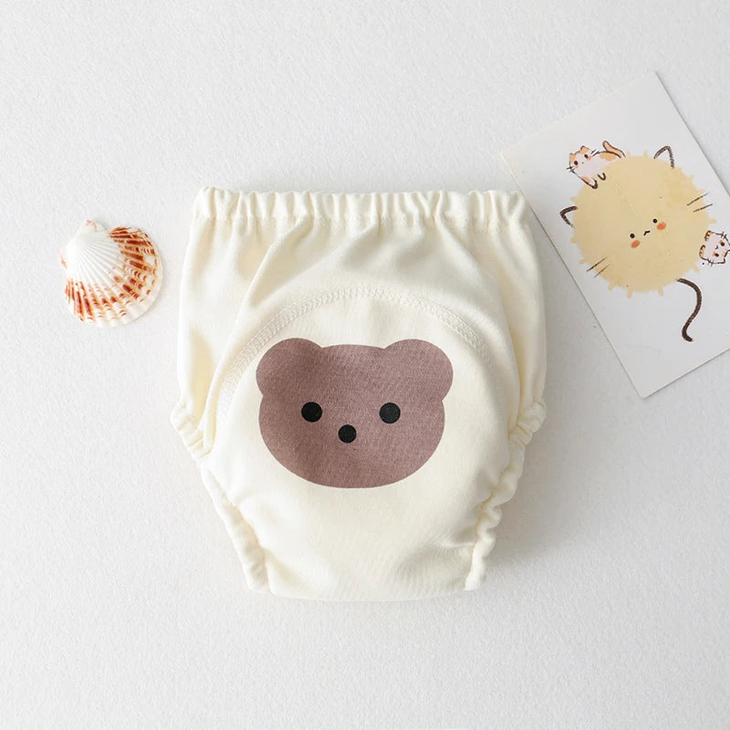 Baby Training Pants – Washable Cotton Diaper Underwear with Cute Patterns, Breathable Summer Learning Trousers