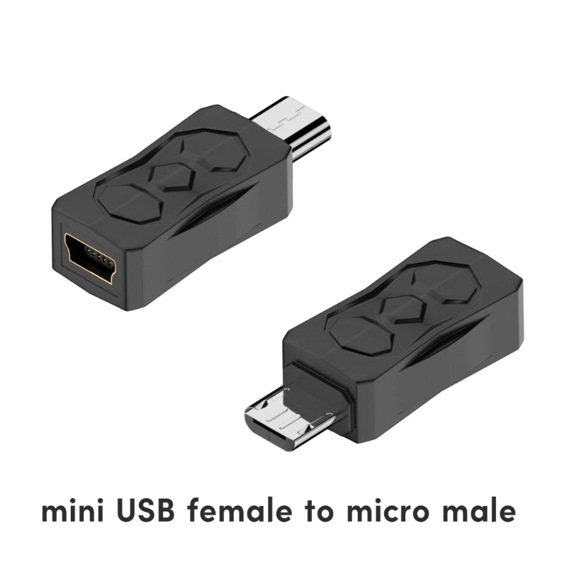 DXAB USB 2.0 Adapter – Micro & Mini Male to Female Converter Connector Changer